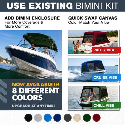 KNOX Universal 4 Bow Bimini Mesh Enclosure Only