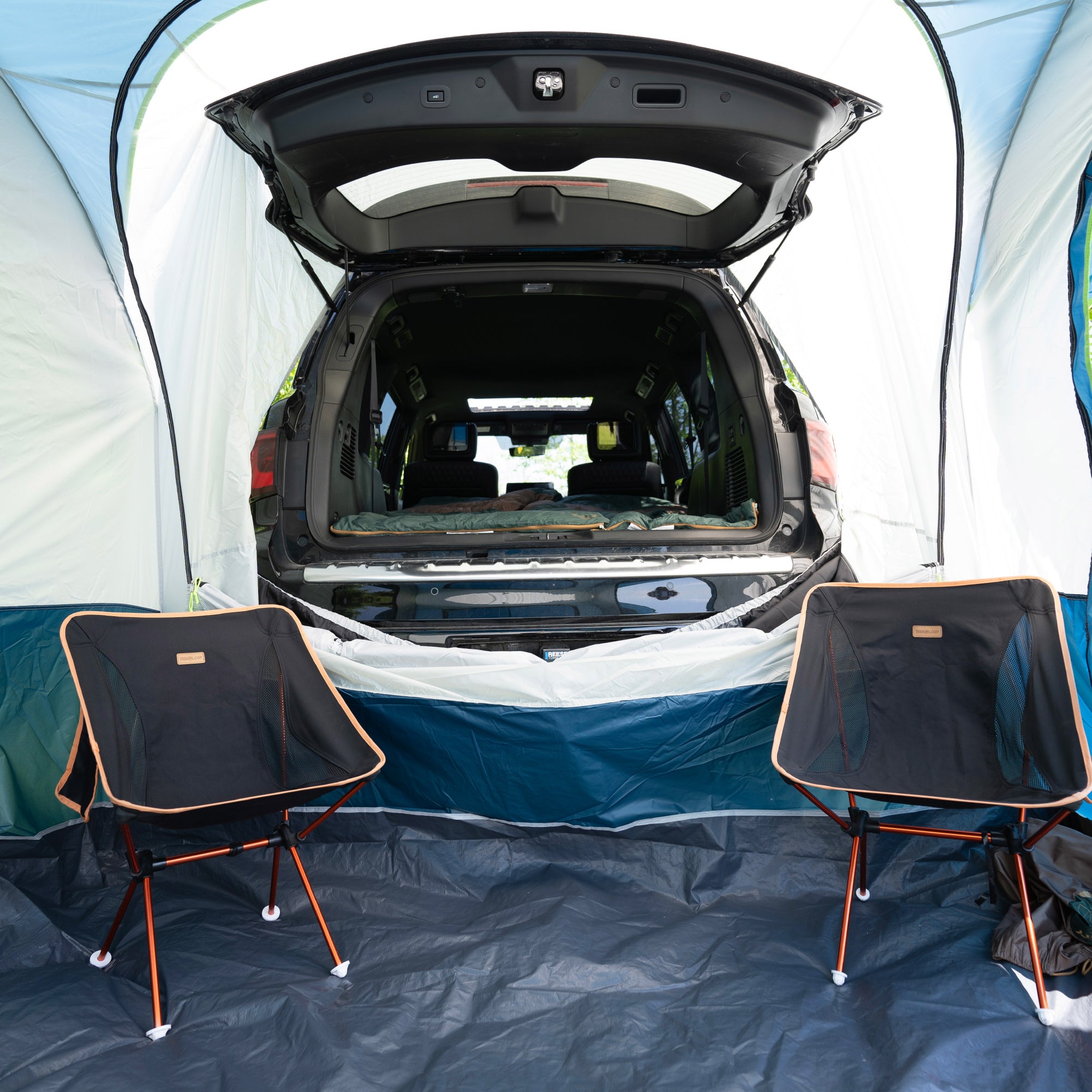 suv trunk tent KNOX Pro Series Luxury SUV Camping Tent, Up to 8 Persons