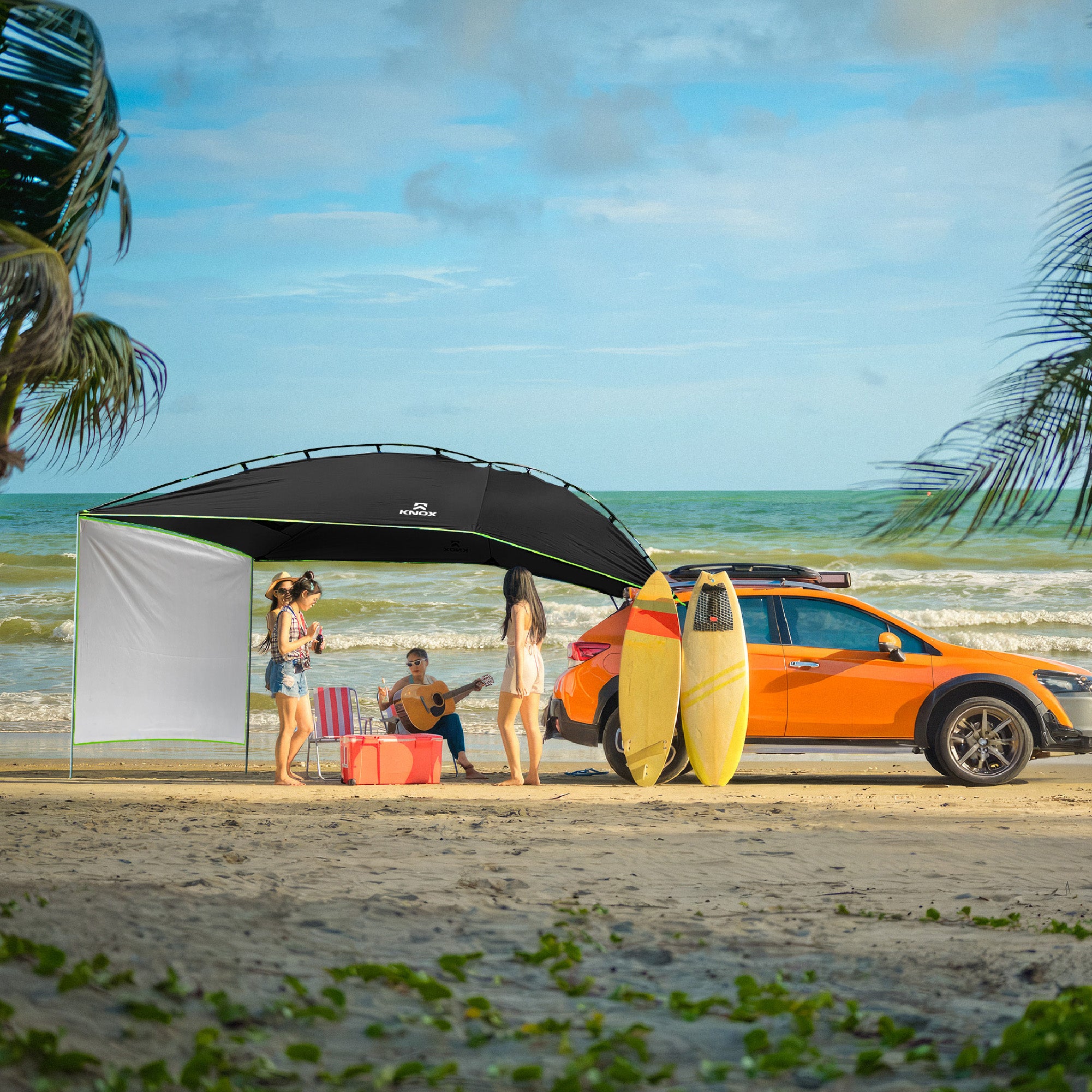 KNOX Teardrop Awning Tent with Sidewall