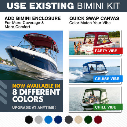 KNOX Universal 3 Bow Bimini Enclosure Only