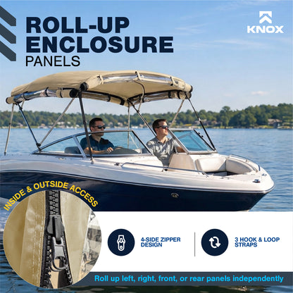 KNOX Universal 3 Bow Bimini Enclosure Only