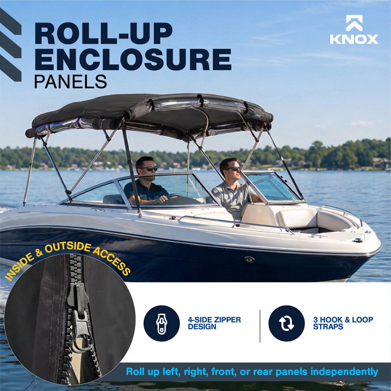 KNOX Universal 4 Bow Bimini Enclosure Only