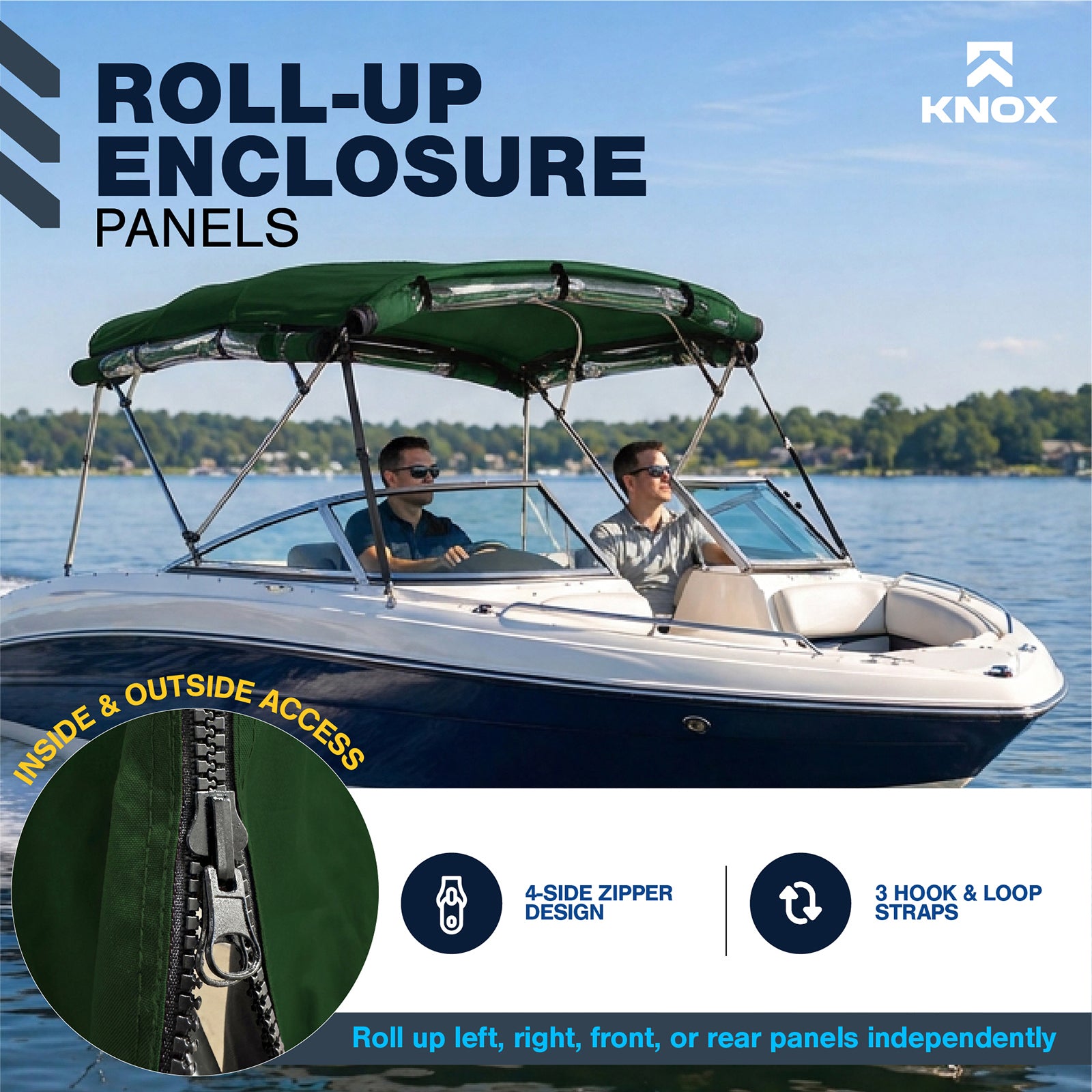 KNOX Universal 4 Bow Bimini Enclosure Only